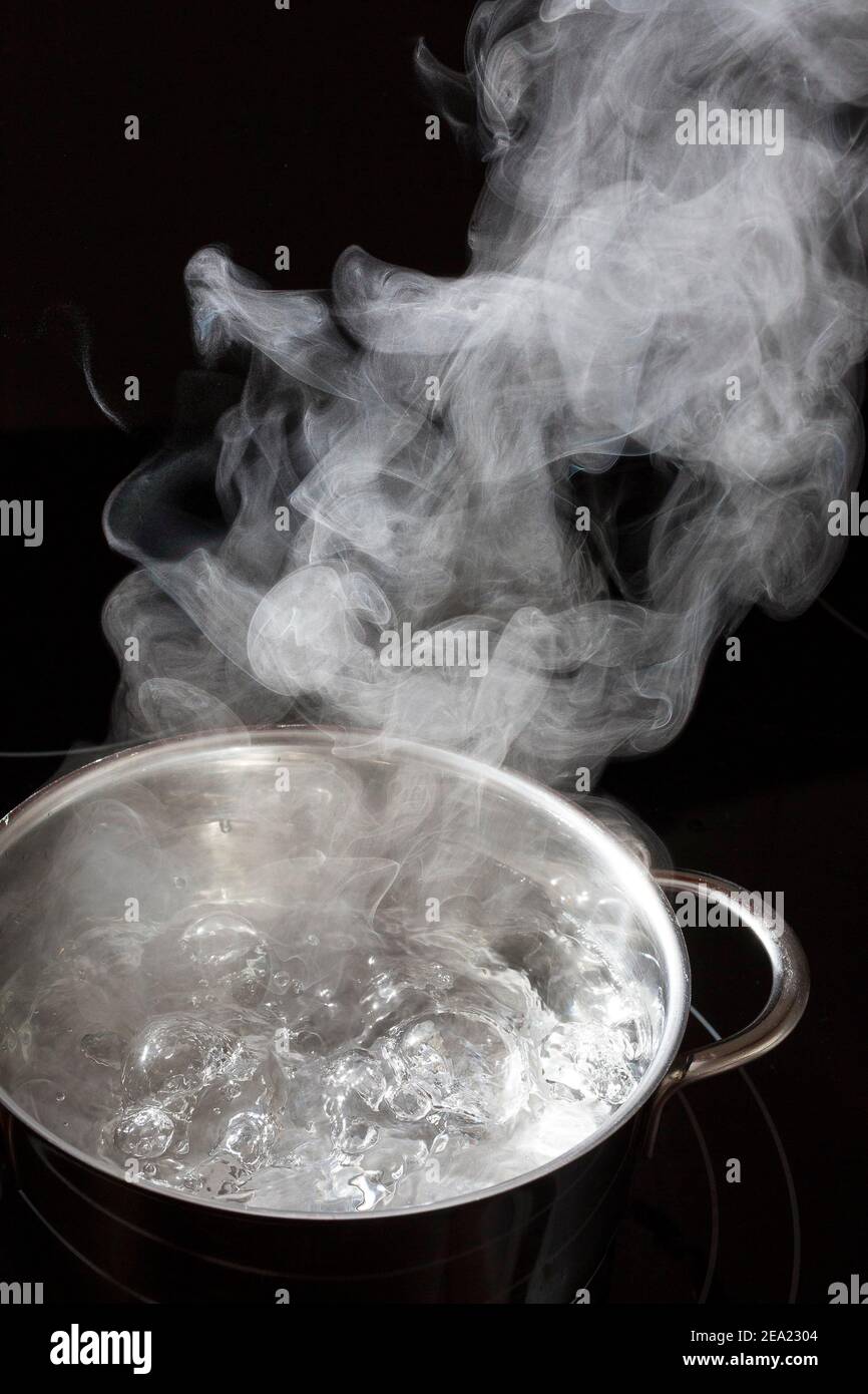 Boiling water in cooking pot Stock Photo by ©jan_mach 288664316