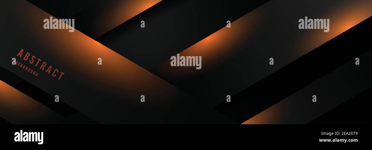 Abstract tech black line of luxury solid style template. Overlapping with geometric elements pattern background. Stock Vector