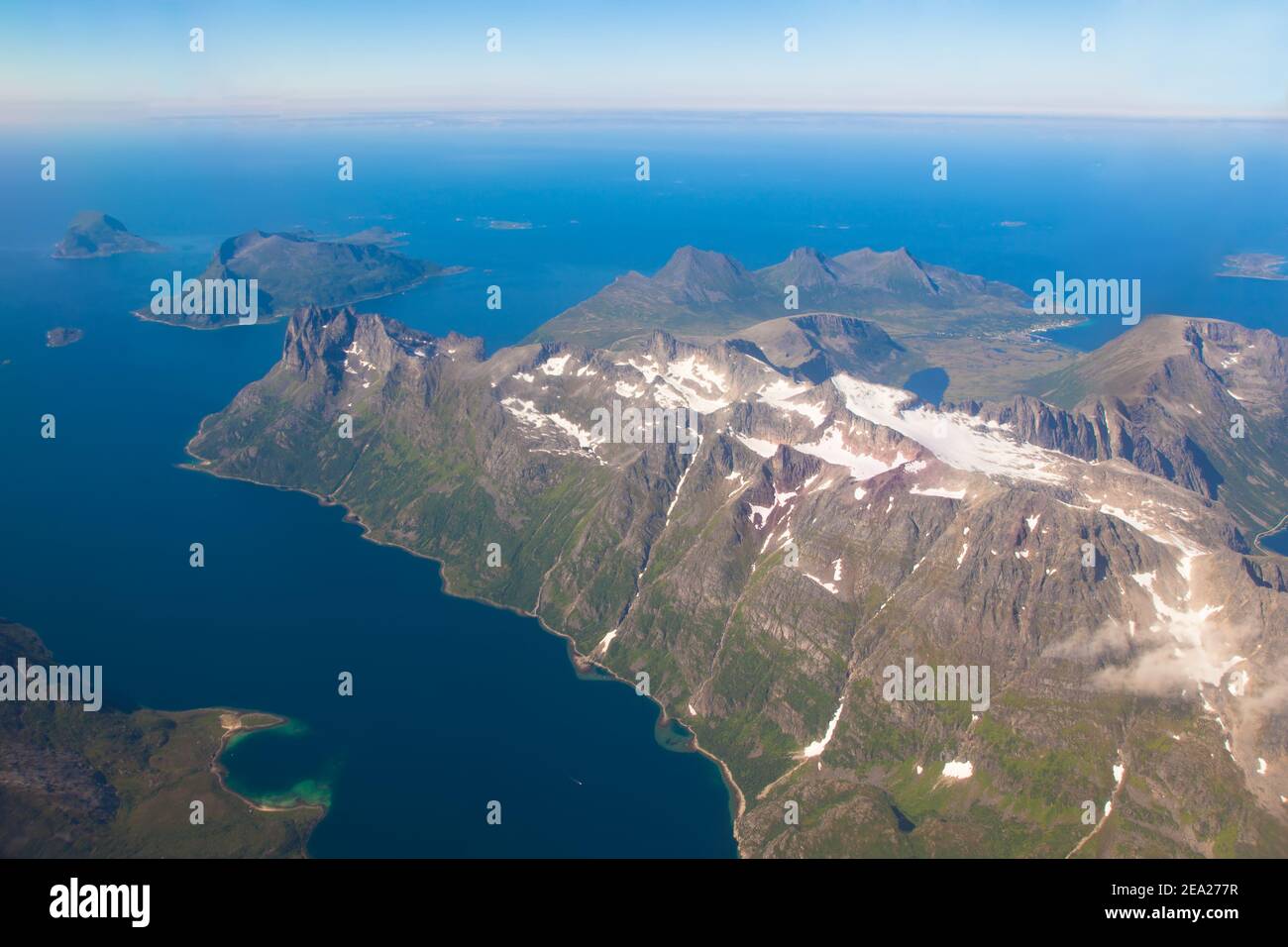 Lofoten islands aerial sunset hi-res stock photography and images - Alamy