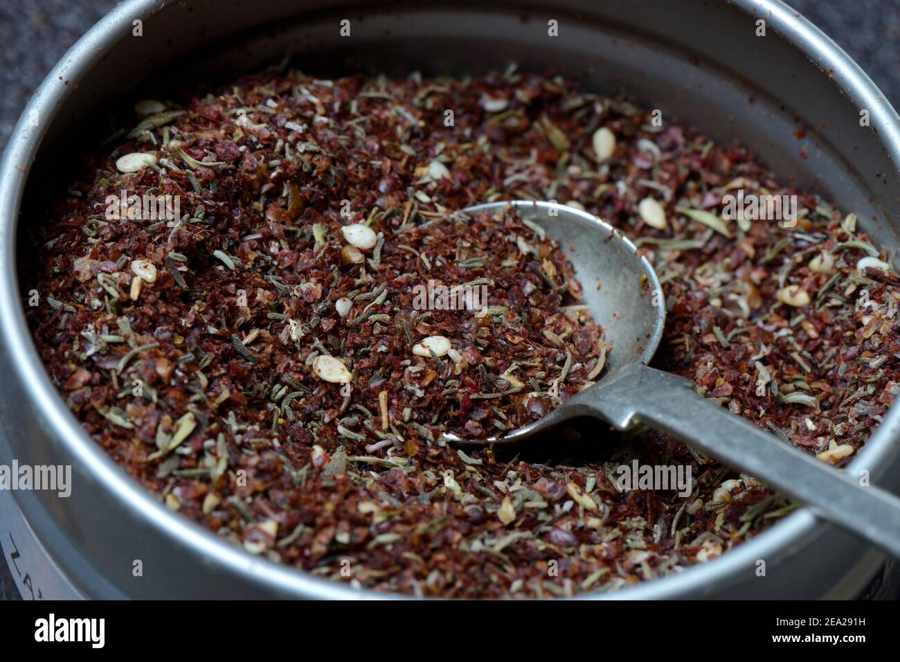 Zaatar, Za'atar, Zatar, Zahtar, spice mixture of sumac, sesame seeds