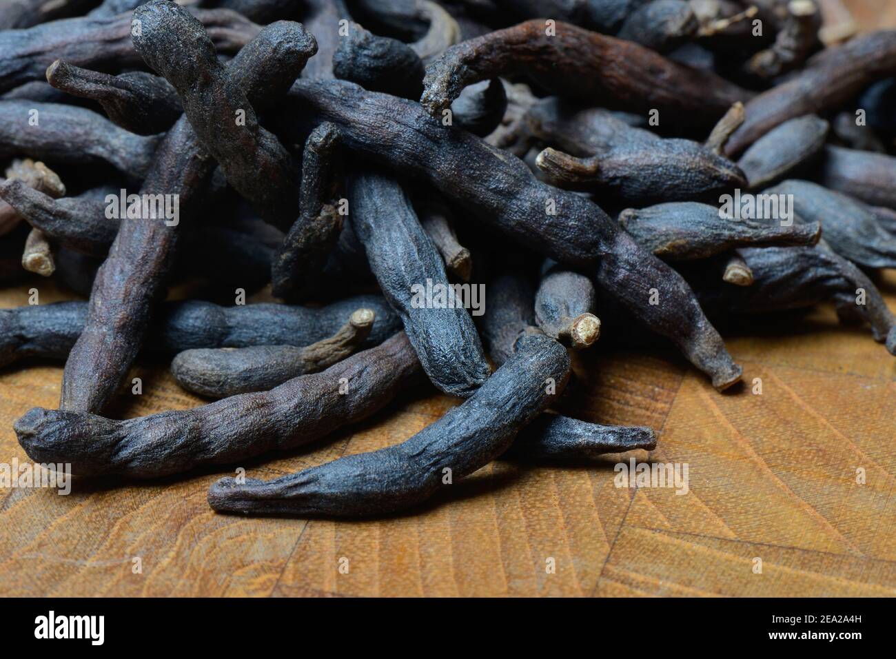 Selim pepper, Xylopia aethiopica Stock Photo