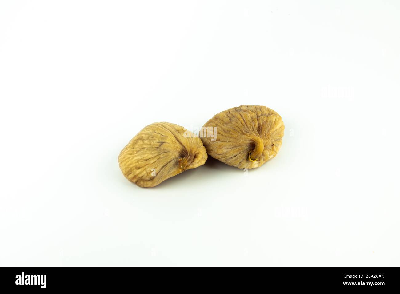 Dried figs fruit isolated on white background. Stock Photo
