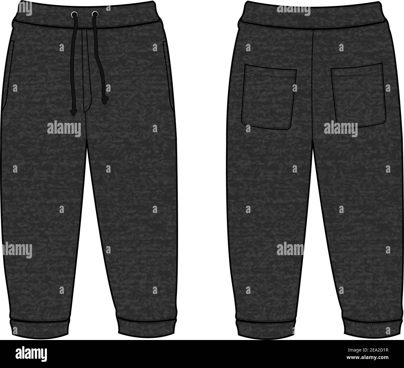 Vector illustration of Sweat casual pants Stock Vector