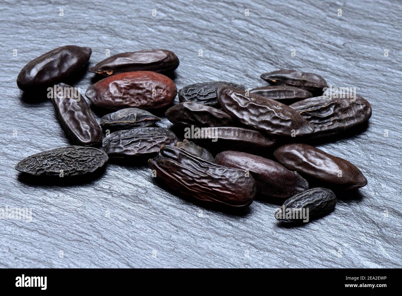 Tonka beans ( Dipteryx odorata) Stock Photo