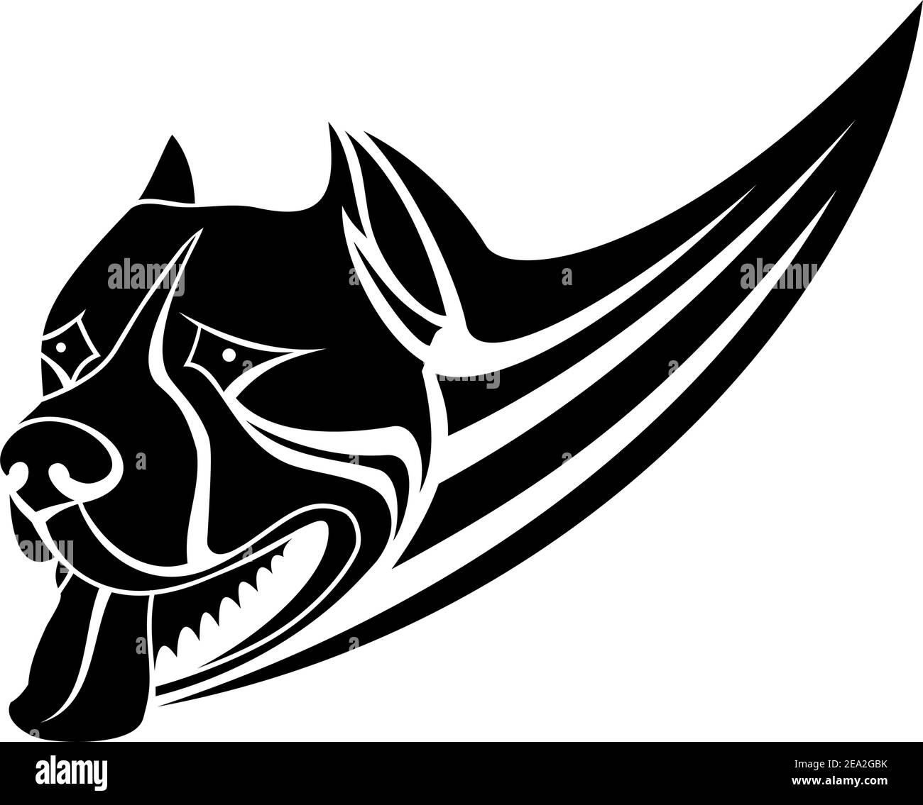 Guard dog as a mascotl or emblem Stock Vector Image & Art Alamy
