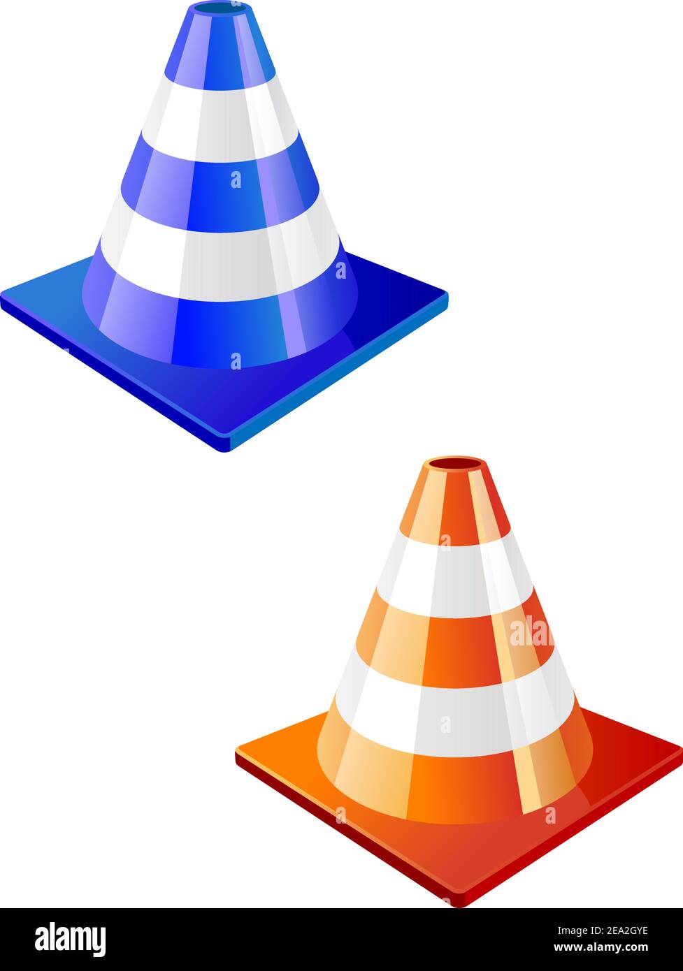 Traffic cone icon in two colors for design Stock Vector Image & Art - Alamy