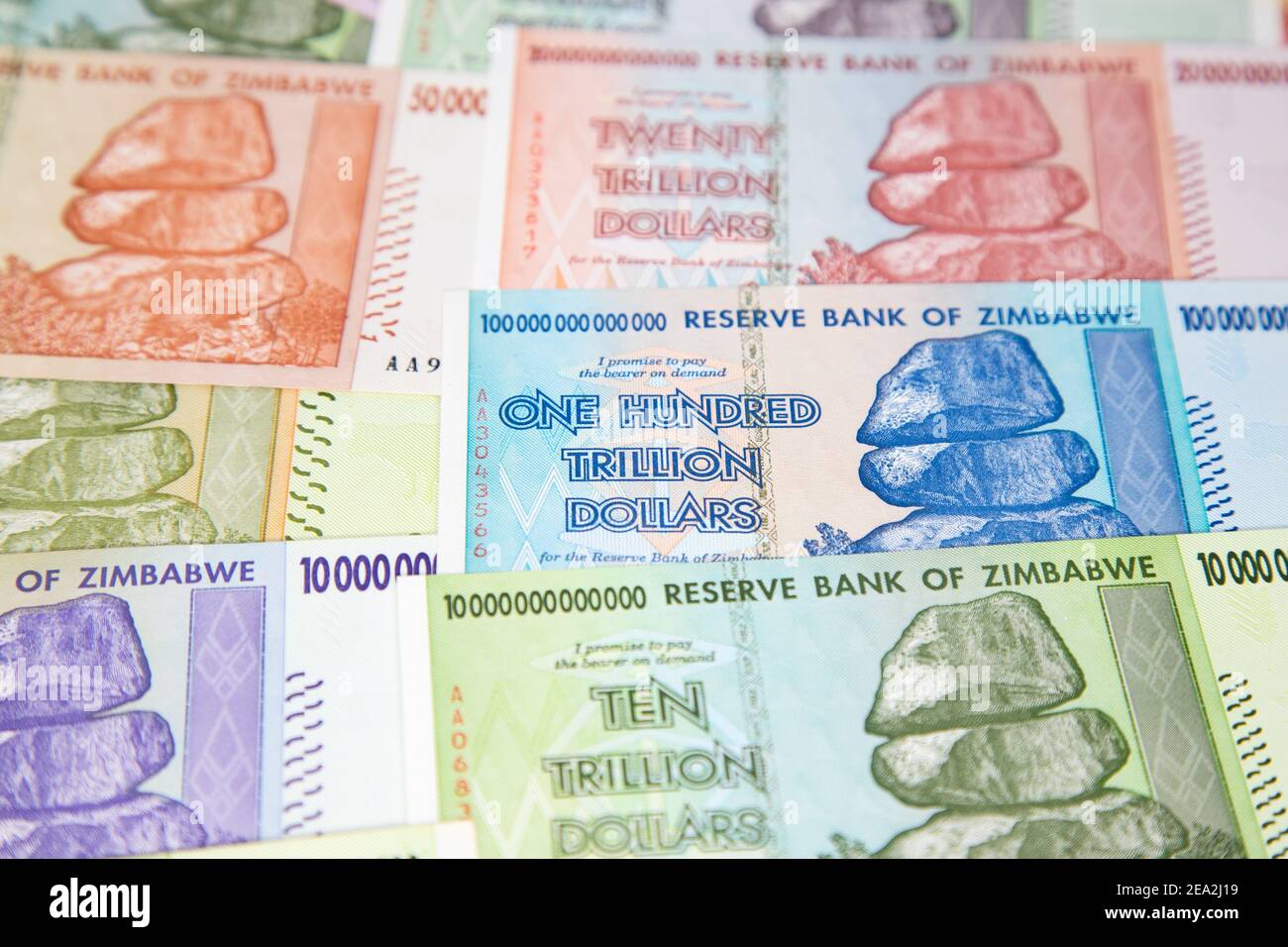 Banknotes of Zimbabwe after hyperinflation Stock Photo - Alamy