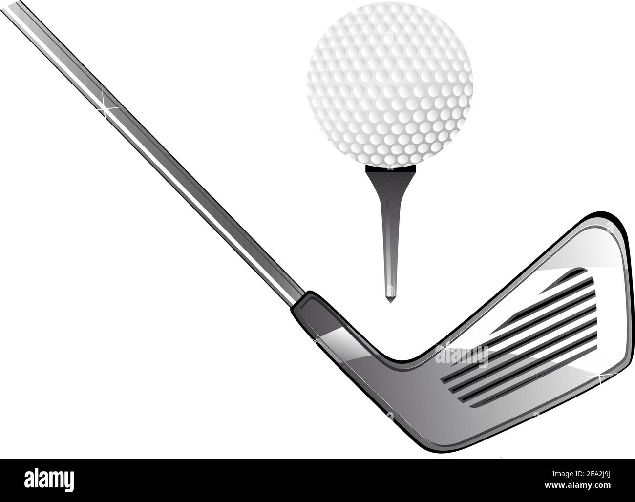 Golf equipment for design isolated on white Stock Vector Image & Art
