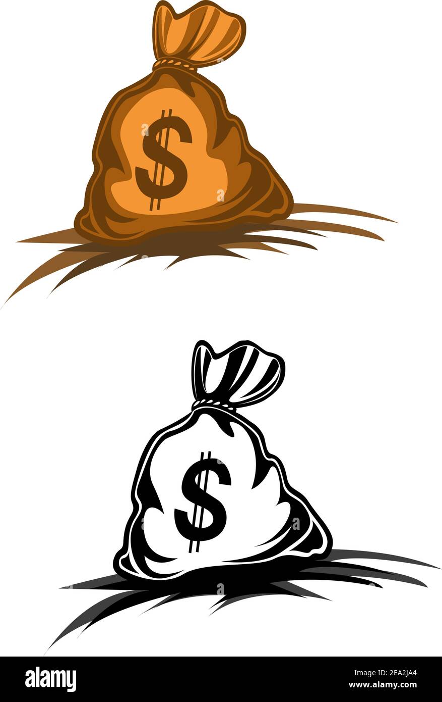 Money bag with dollar symbol for design Stock Vector Image & Art - Alamy