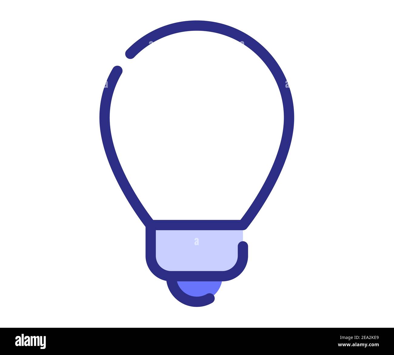 idea light bulb creative single isolated icon with dashed line or dash ...