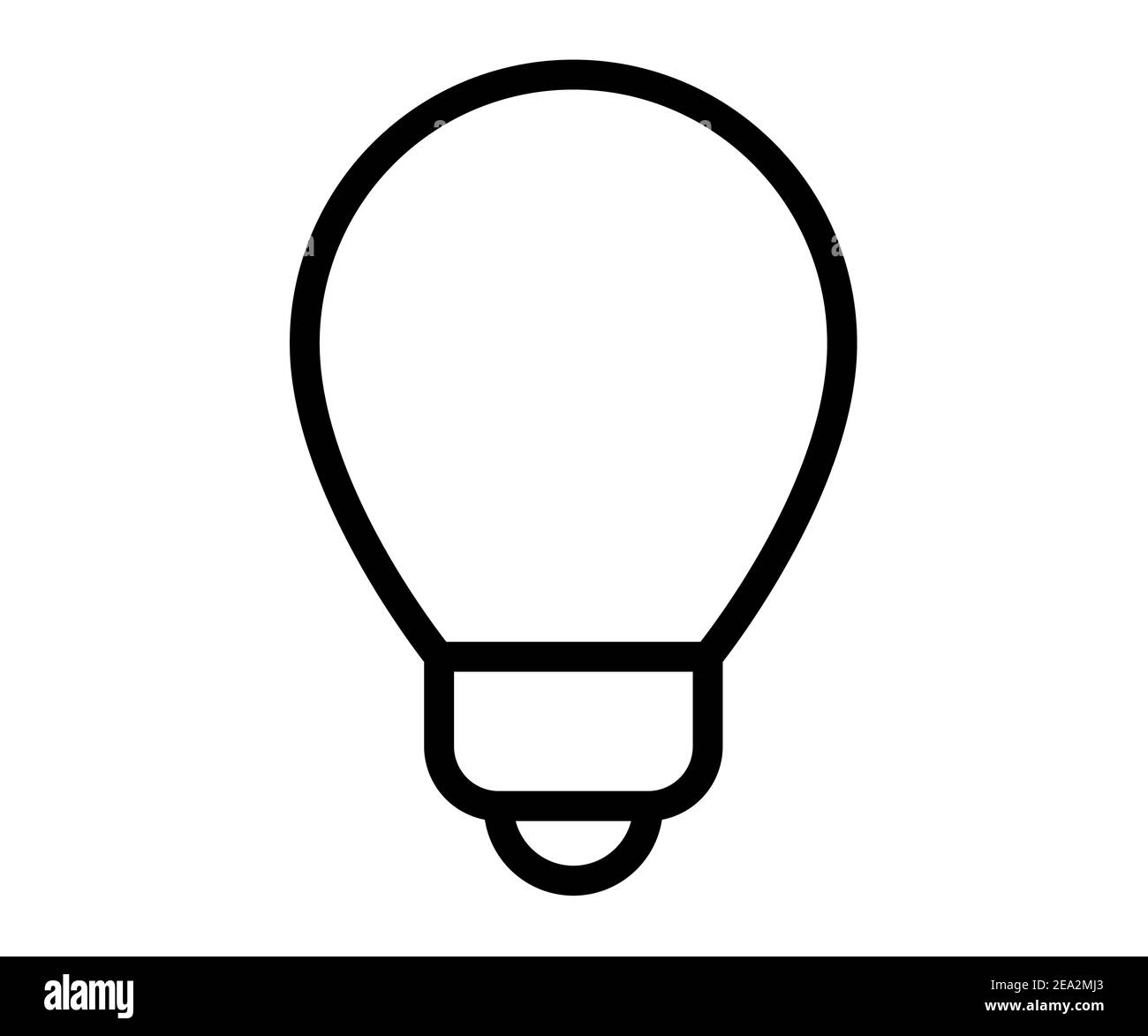 idea light creative single isolated icon with outline line style vector ...