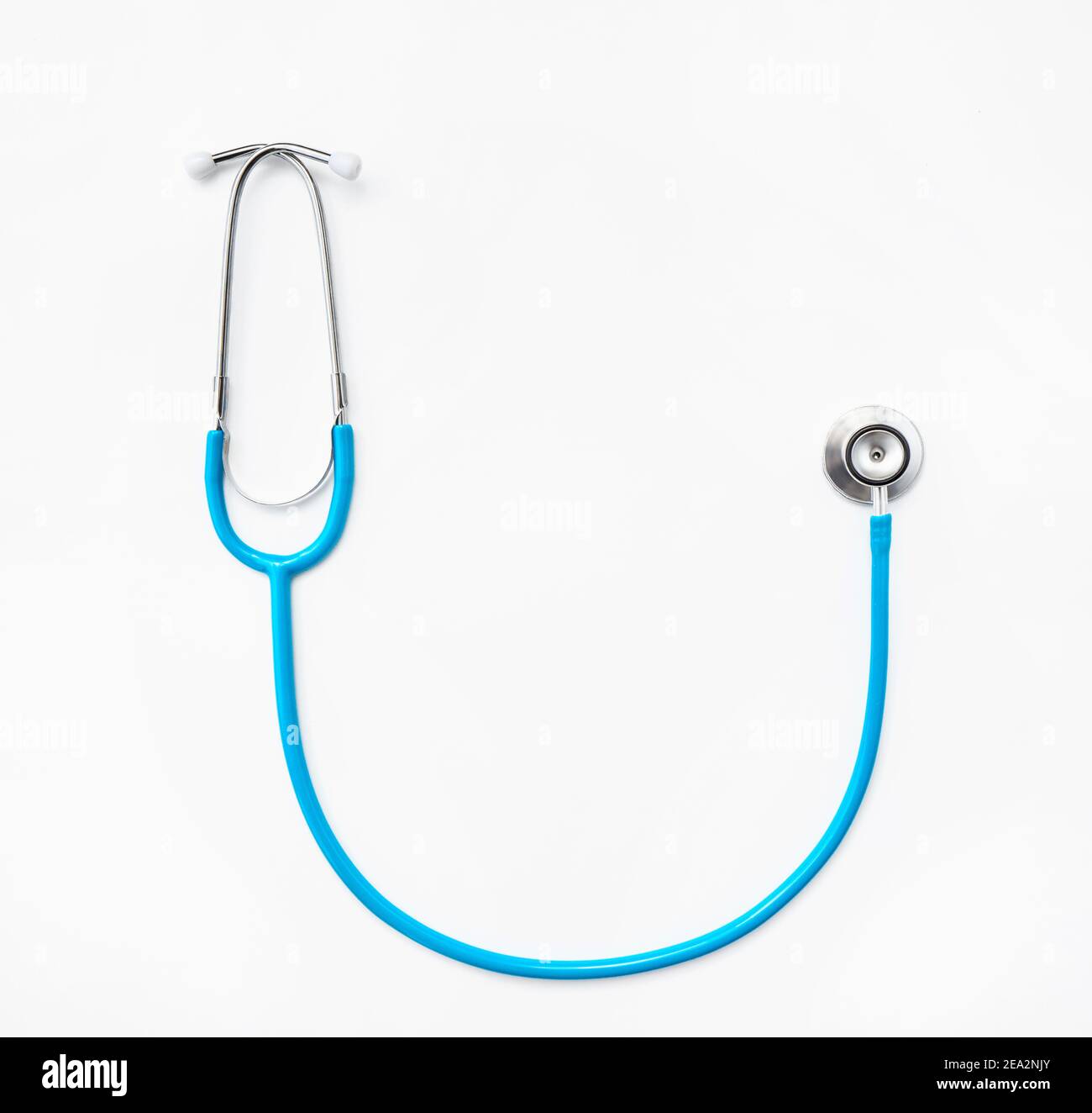 Isolated and cutout stethoscope as the main tool for primary diagnosis