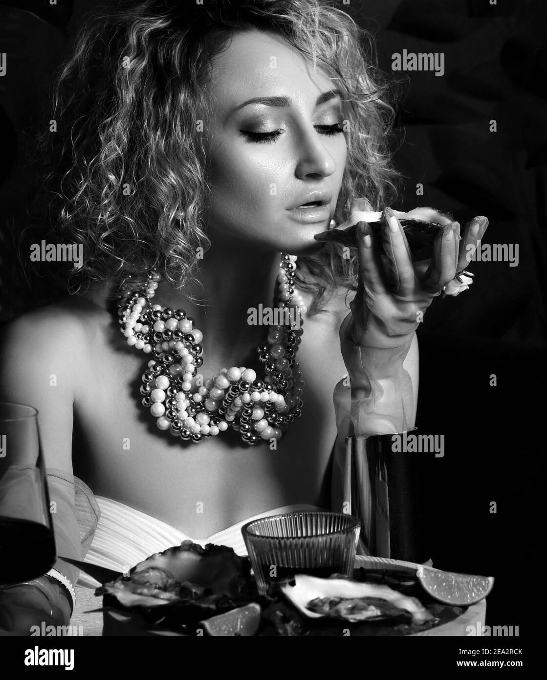 Seafood Black and White Stock Photos & Images Alamy