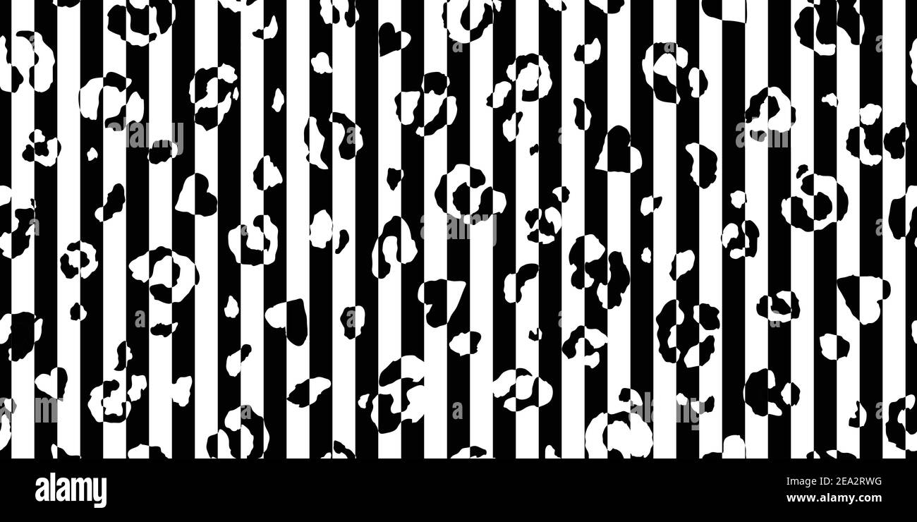 Abstract Leopard skin seamless pattern design. Vector illustration background. Wildlife fur skin design illustration. Stock Vector