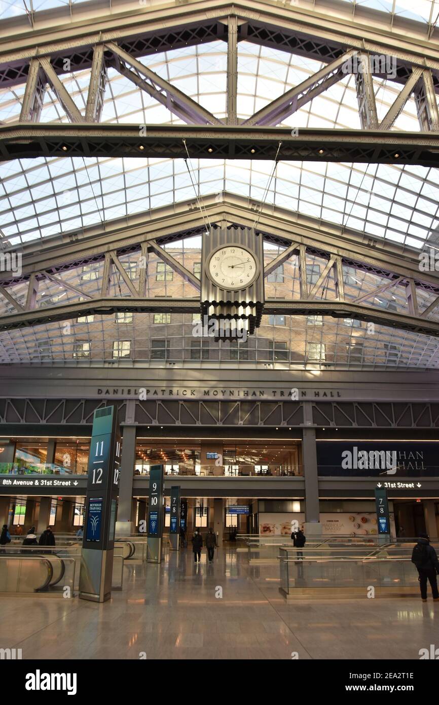 The Brand New Moynihan Train Hall At Penn Station Midtown Manhattan