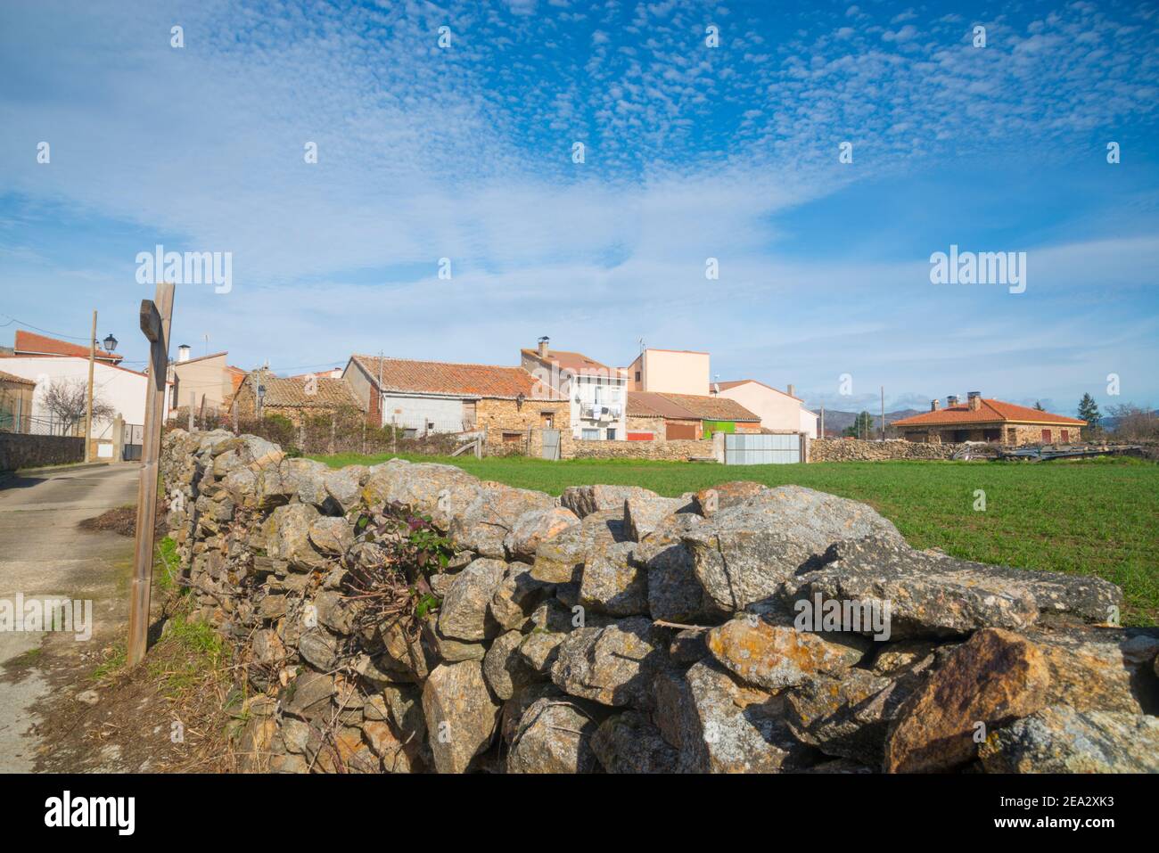 Overview. Gandullas, Madrid province, Spain. Stock Photo