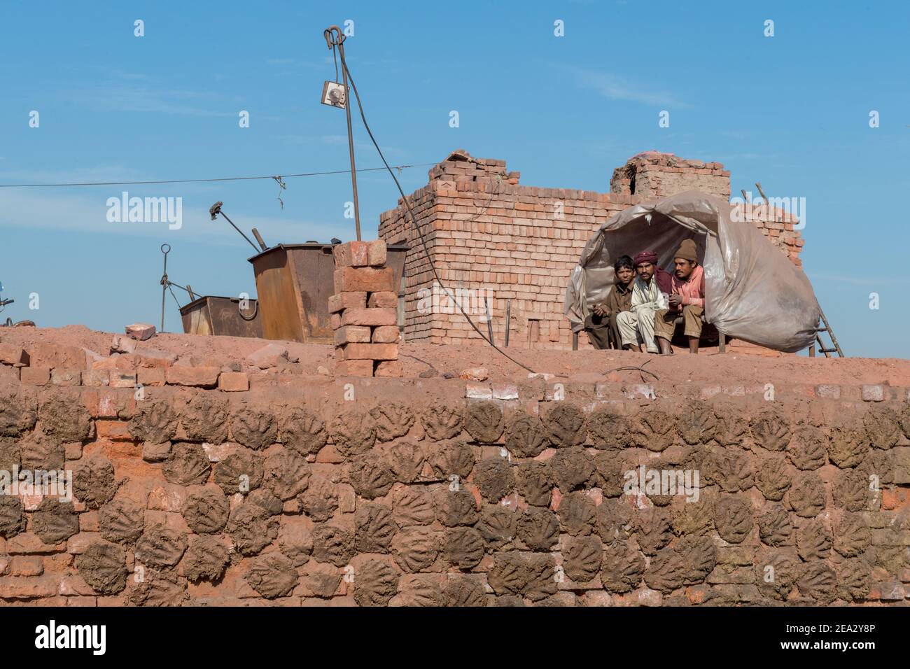 Brick kiln/factory near Lahore, Punjab, Pakistan Stock Photo Alamy