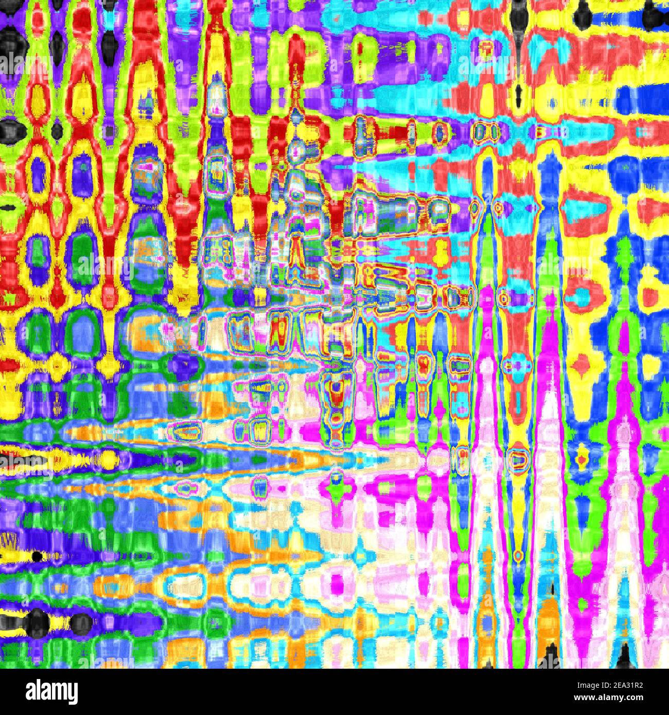 Creative bright abstract background, trendy geometric rainbow pattern, tie dye design Stock Photo