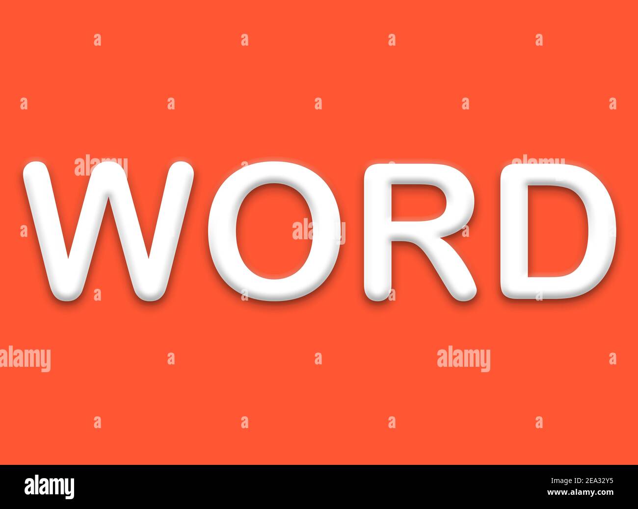 WORD Text Design Illustration. Business Text Banner stationary poster