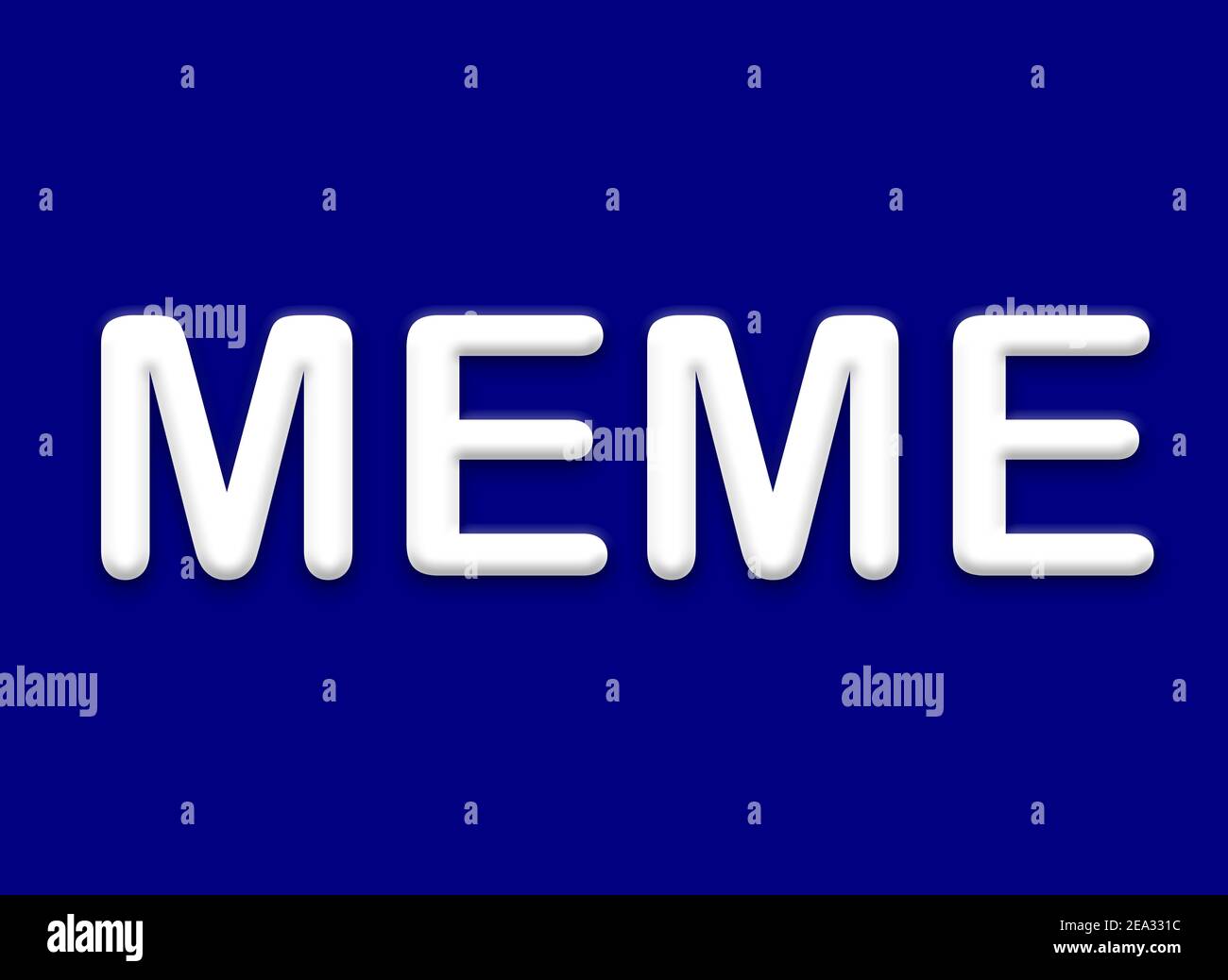 MEME Text Design Illustration. Business Text Banner stationary poster