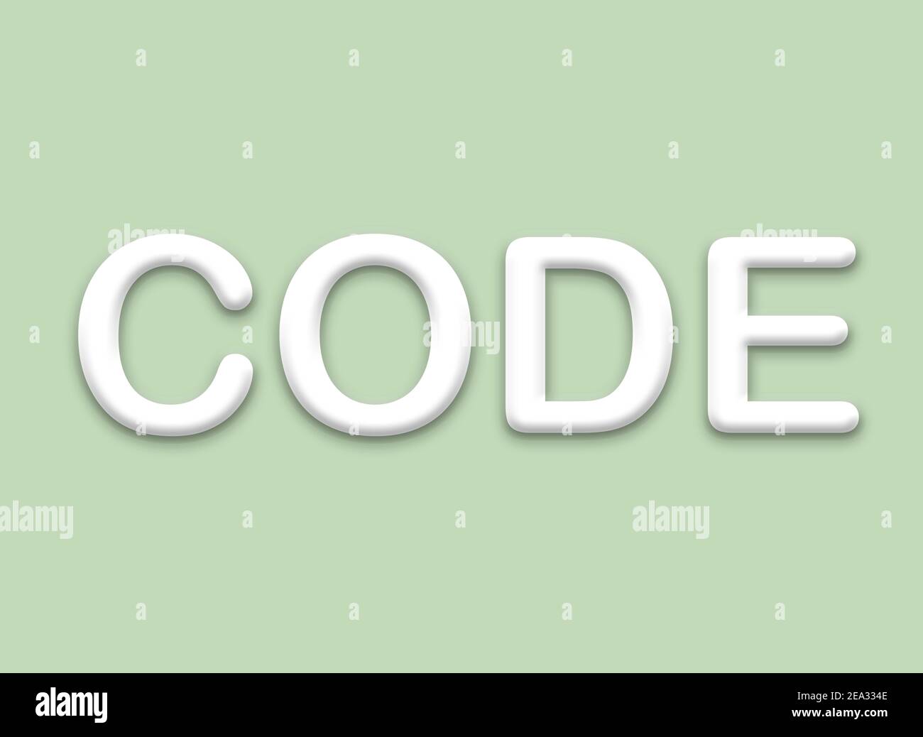 CODE Text Design Illustration. Business Text Banner stationary poster ...