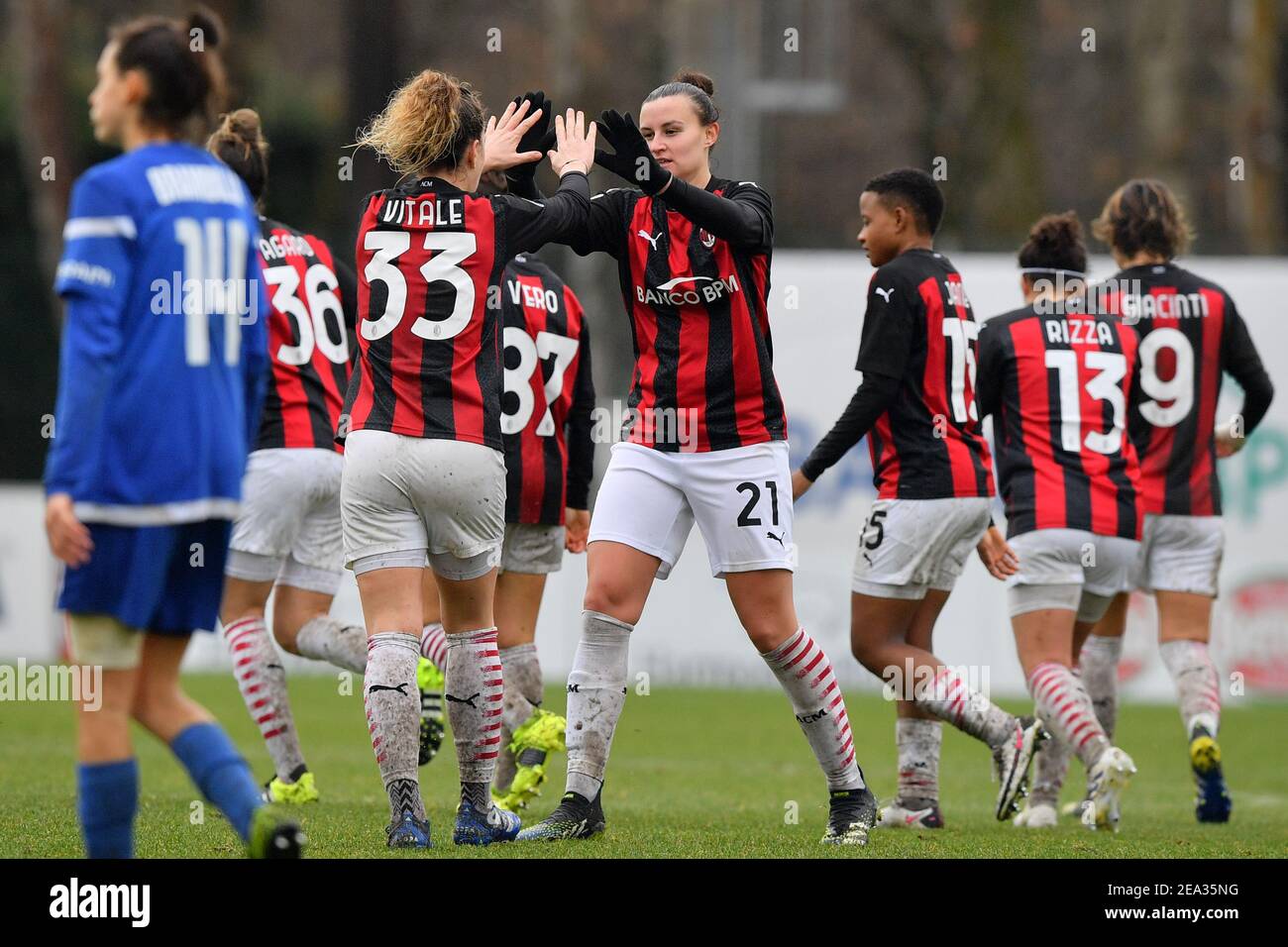 Valentina Bergamaschi (AC Milan) during AC Milan vs ACF Fiorentina femminile,  Italian football Serie A Wome - Photo .LiveMedia/Francesco Scaccianoce  Stock Photo - Alamy