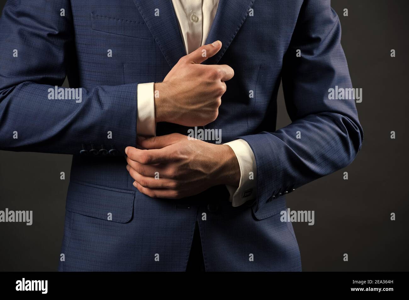 Correct sleeve length. Every detail matters. Jacket perfect fit