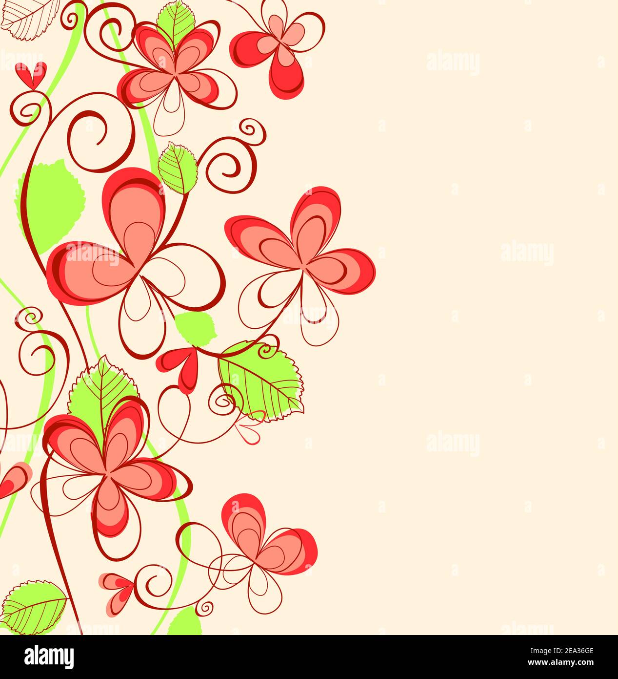 Abstract spring flower pattern for design as a background Stock Vector ...