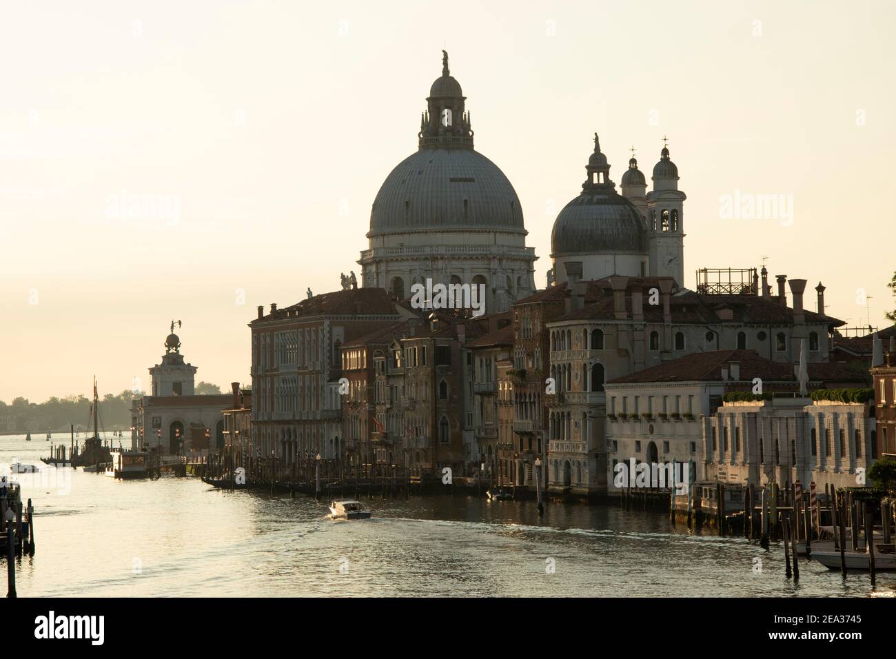 Basilica of Santa Maria della Salute, city of Venice, Italy, Europe Stock Photo
