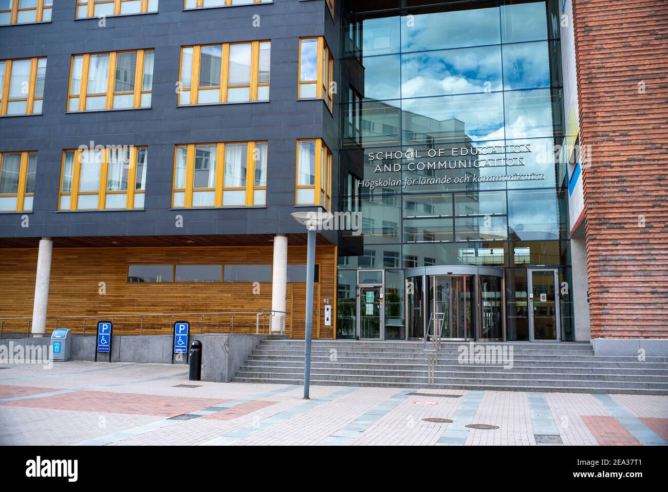 Jonkoping University Campus Area in Smaland Sweden Stock Photo