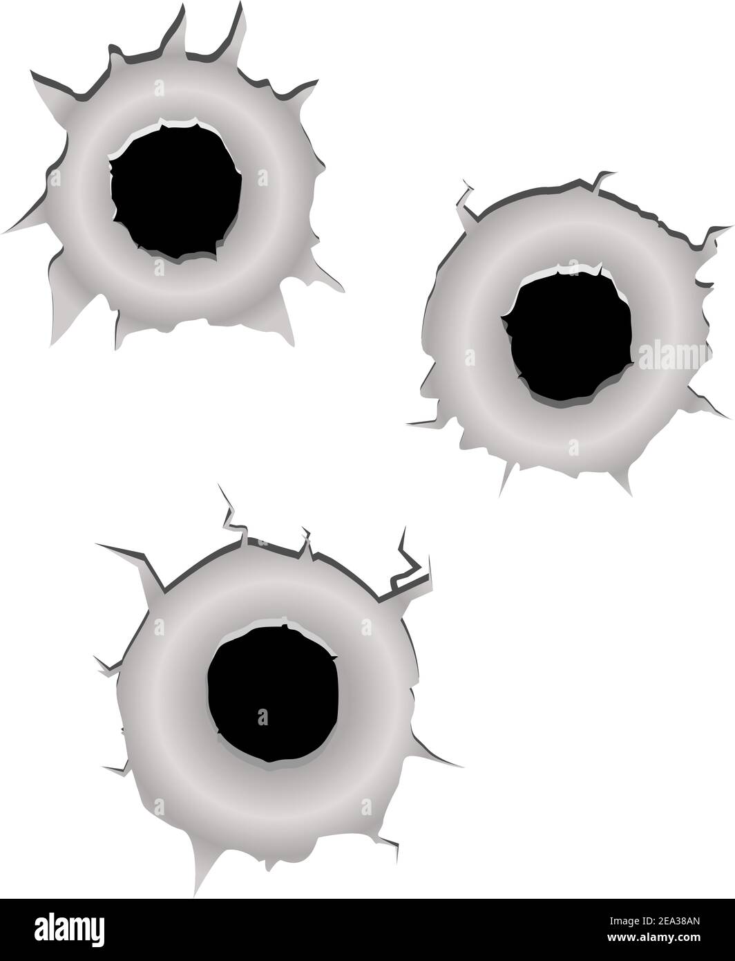 Bullet holes in sign Stock Vector Images - Alamy