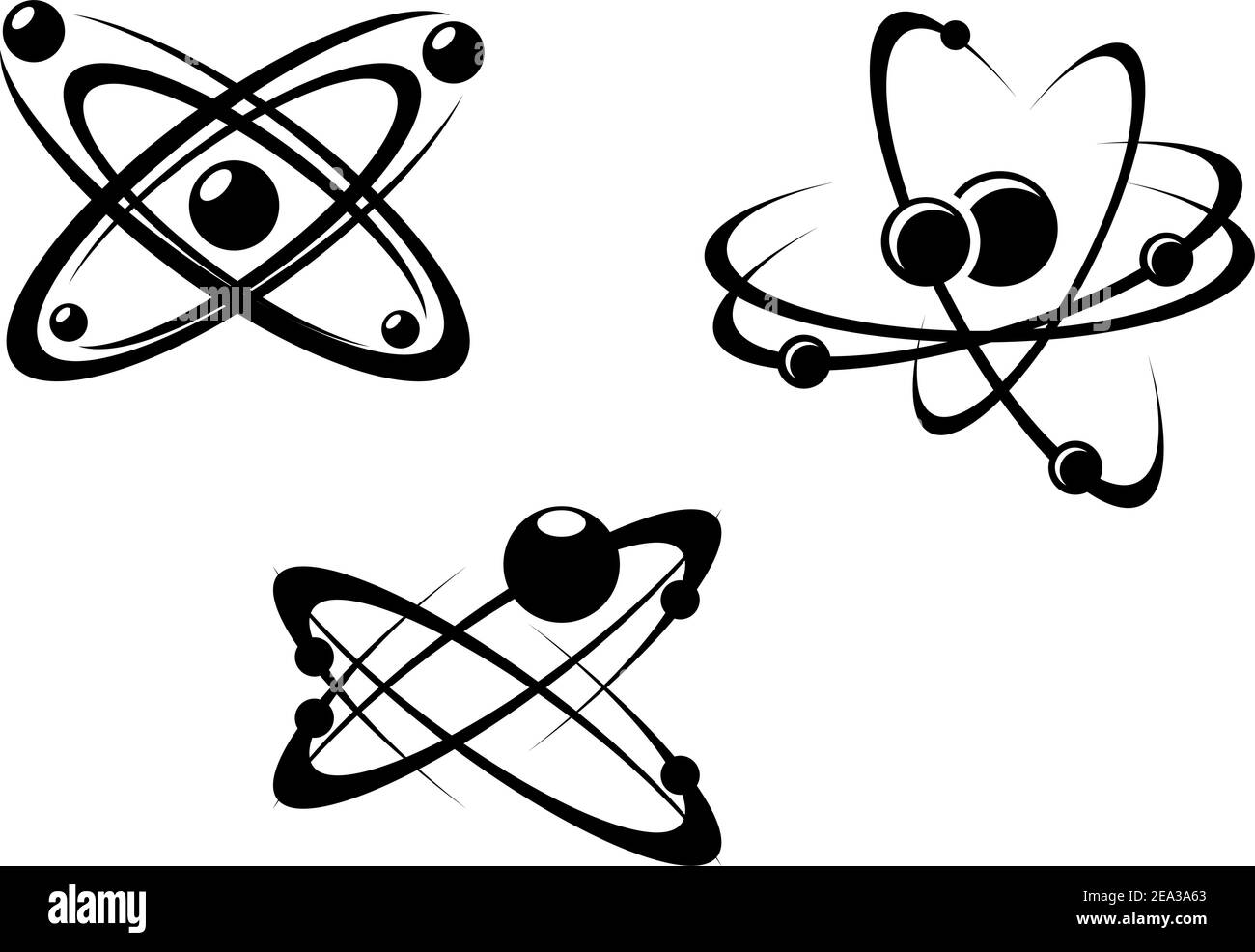 Science symbols and icons for medicine, biology, pharmacy and another