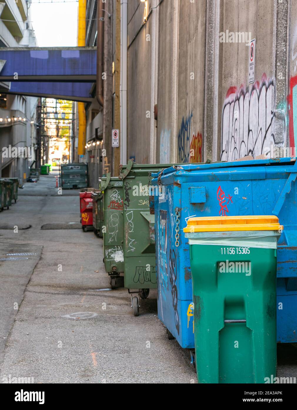 Rubbish bins on city street hires stock photography and images Alamy