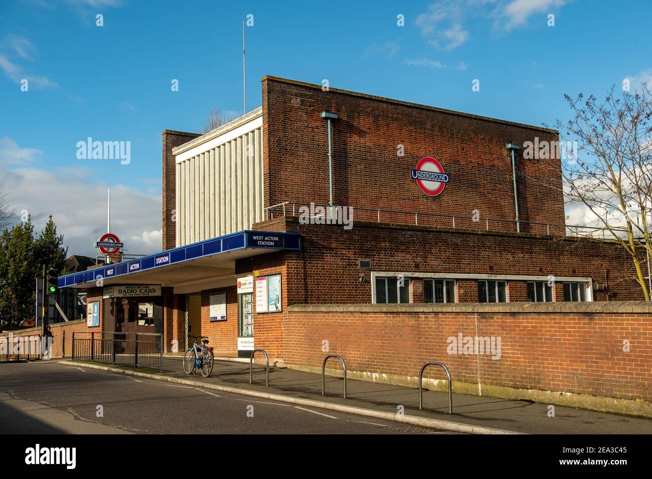 London West Acton Underground Station in Ealing, west London Stock