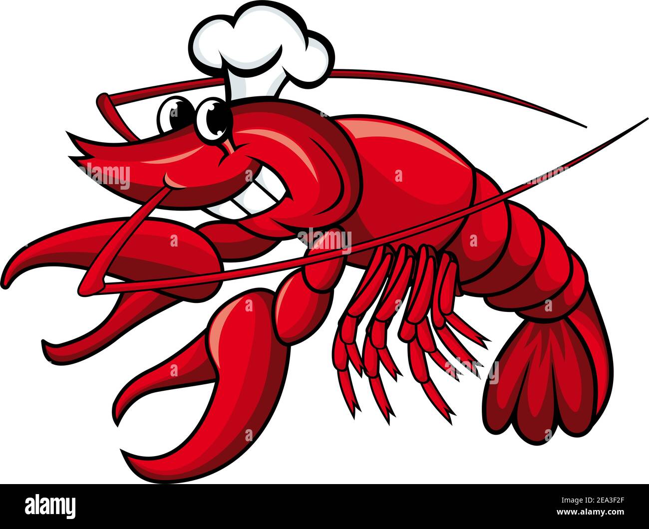 Cartoon red shrimp crab lobster Stock Vector Images - Alamy