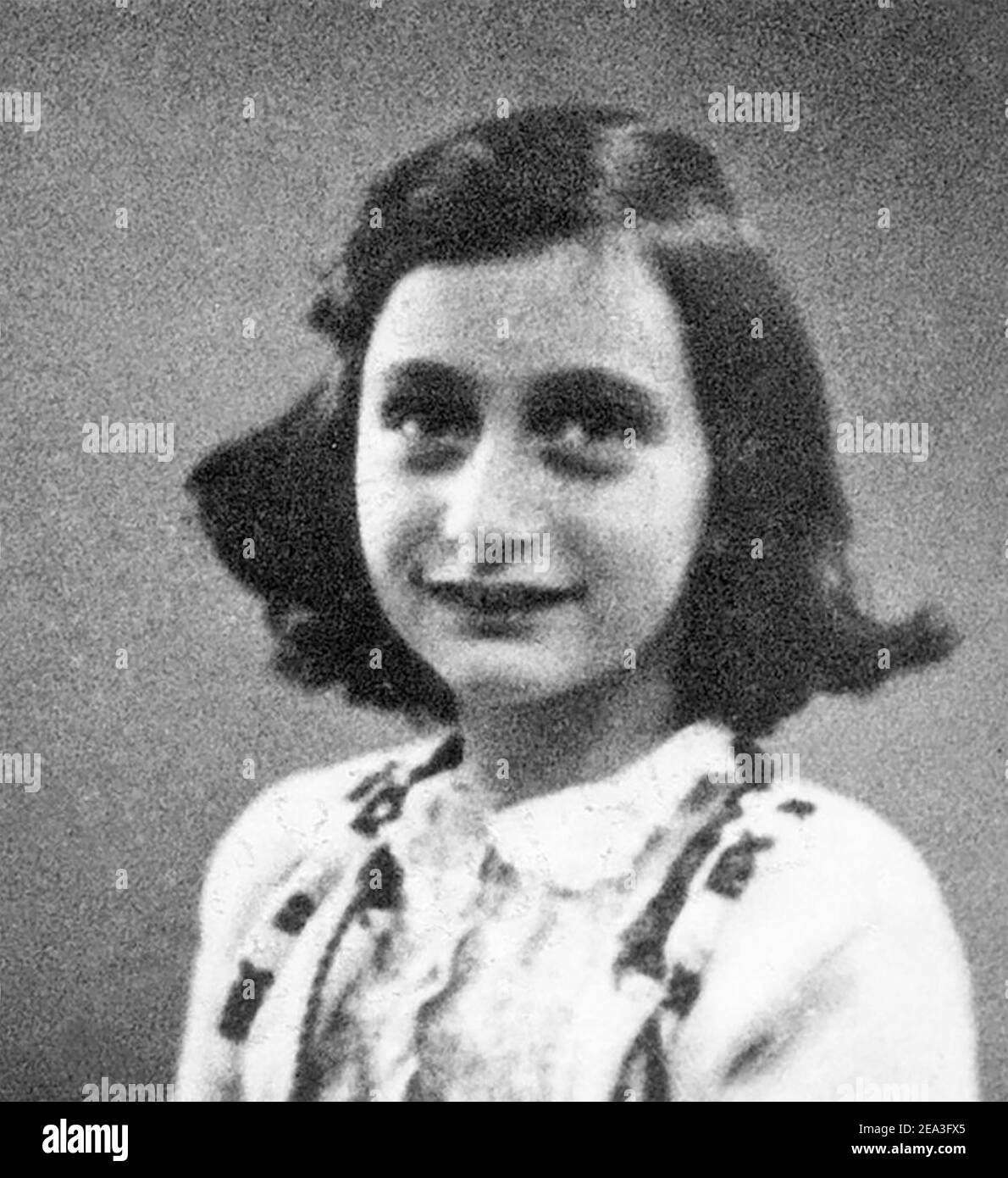 ANNE FRANK (1929-1945) German-Dutch diarist and  Holocaust victim, photographed in 1942 Stock Photo