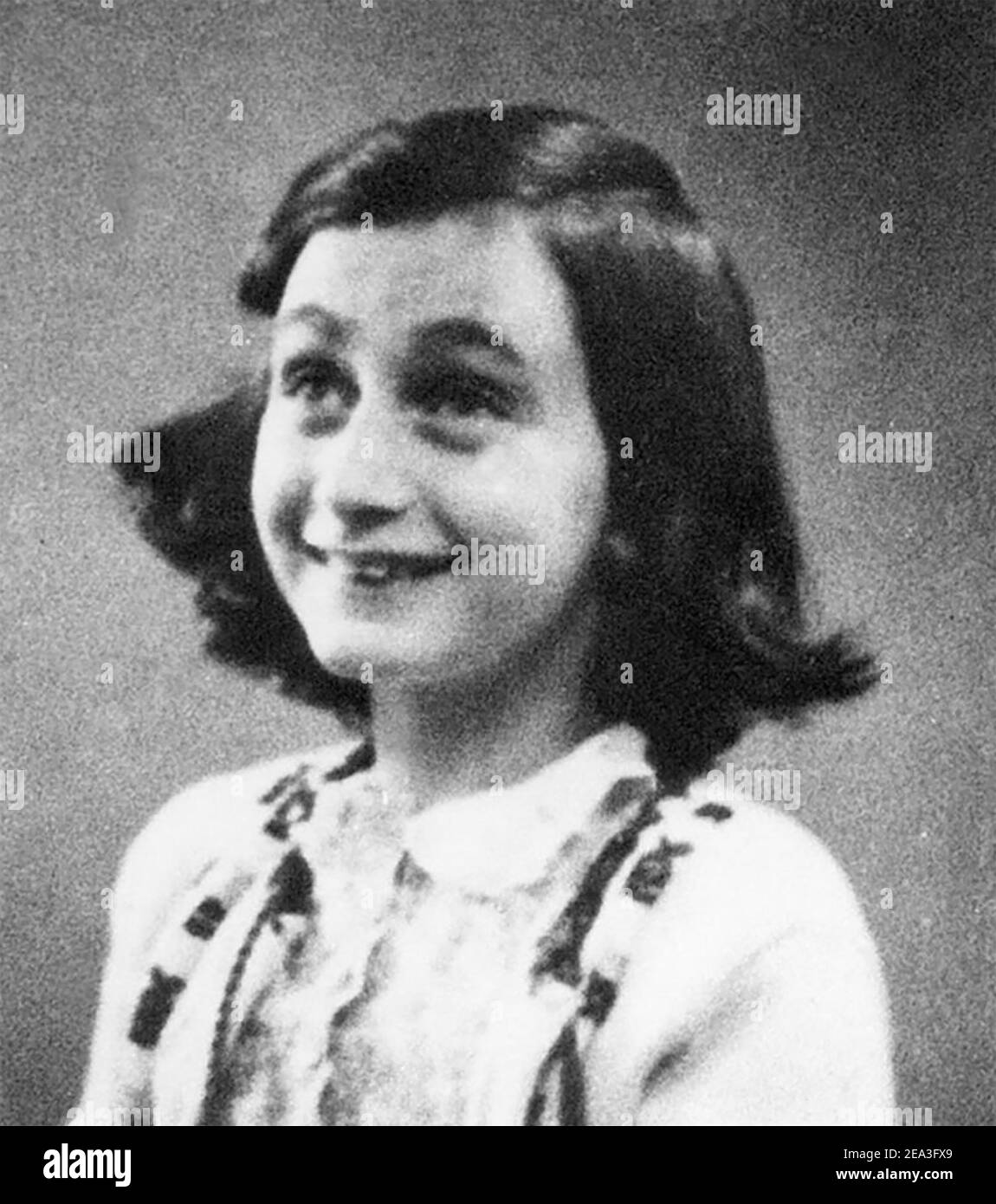 ANNE FRANK (1929-1945) German-Dutch diarist and  Holocaust victim, photographed in 1942 Stock Photo