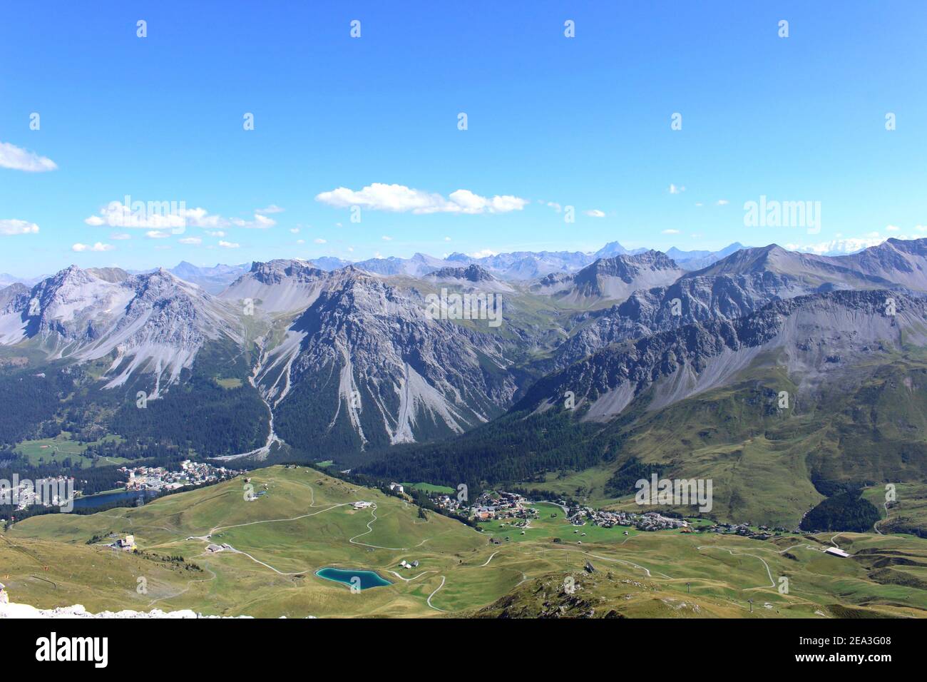 View of Alps near Arosa Stock Photo