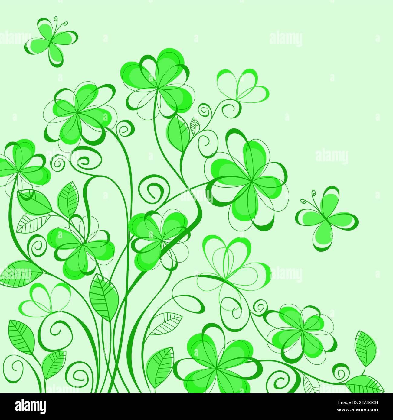 Abstract green spring pattern for design as a background Stock Vector ...