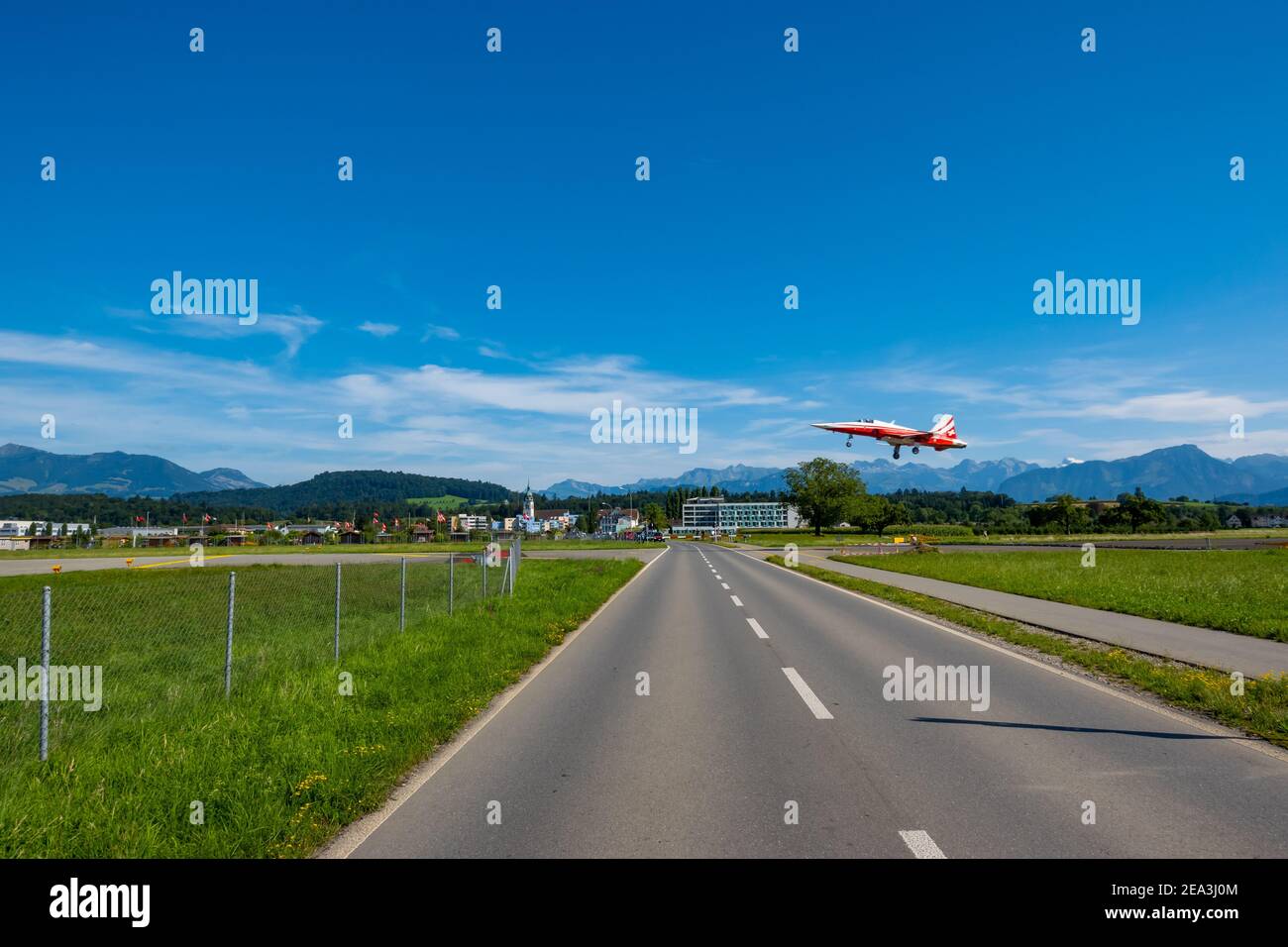 View aerodrome landing field in hi-res stock photography and images - Alamy