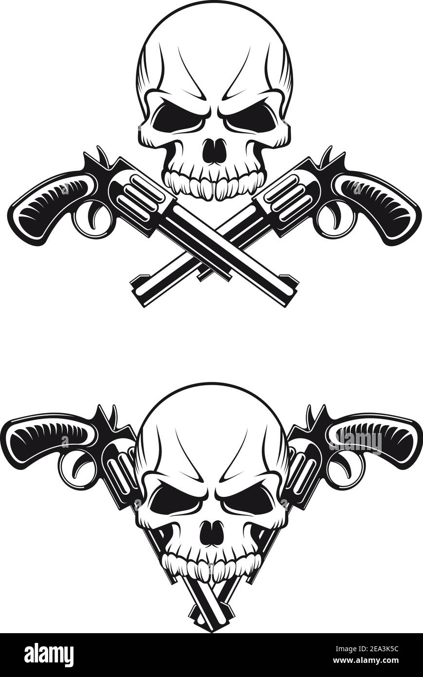 Danger Evil Skull Tattoo Vector Images (over 13,000)