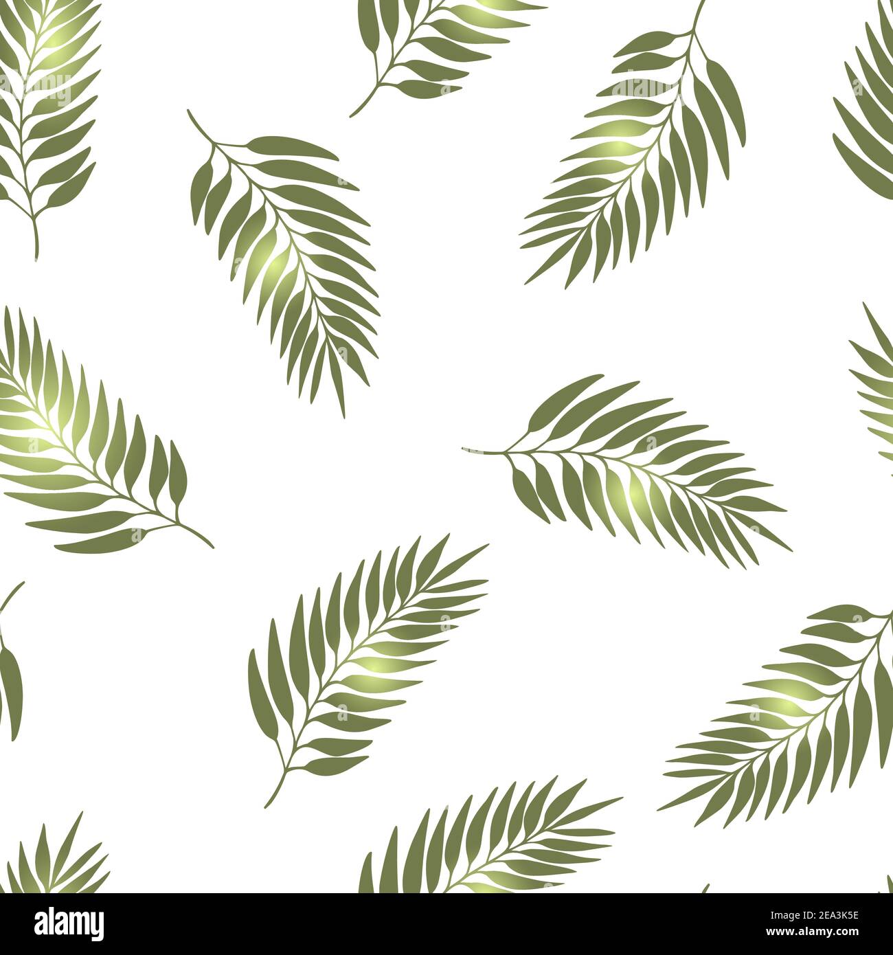 Floral seamless pattern with colorful exotic leaves on white background ...