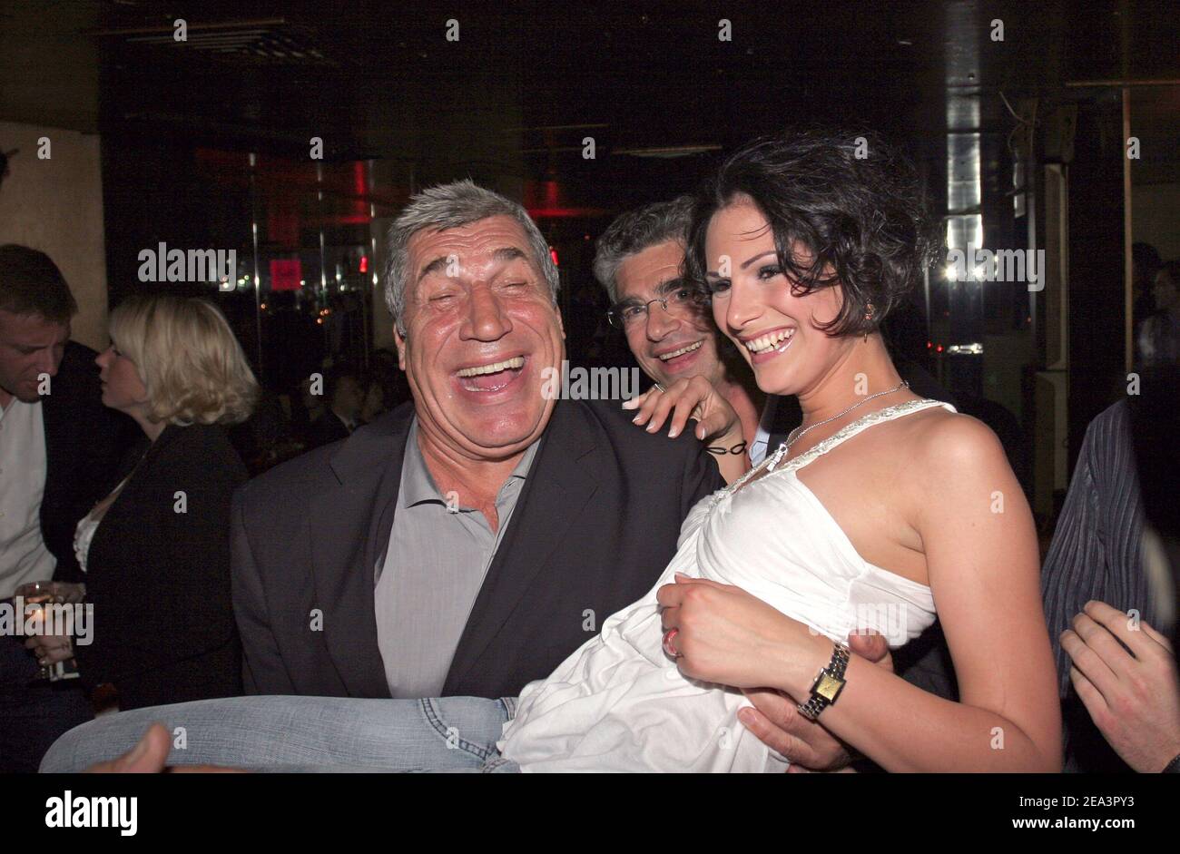 Miss France 2004 Laetitia Bleger With Jean Pierre Castaldi At Her