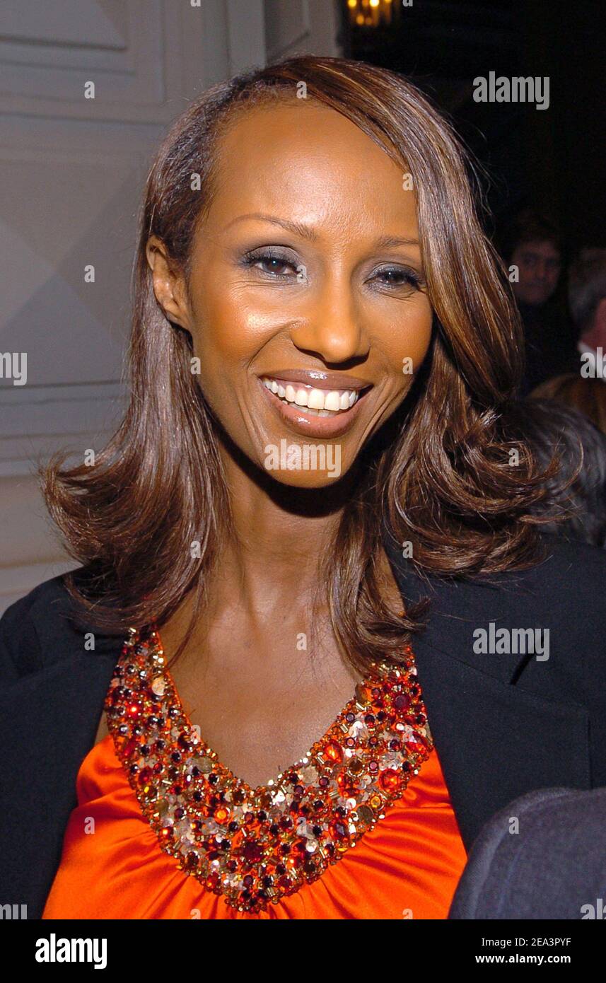 Top model Iman arrives at Opening Night of Broadway's provocative new