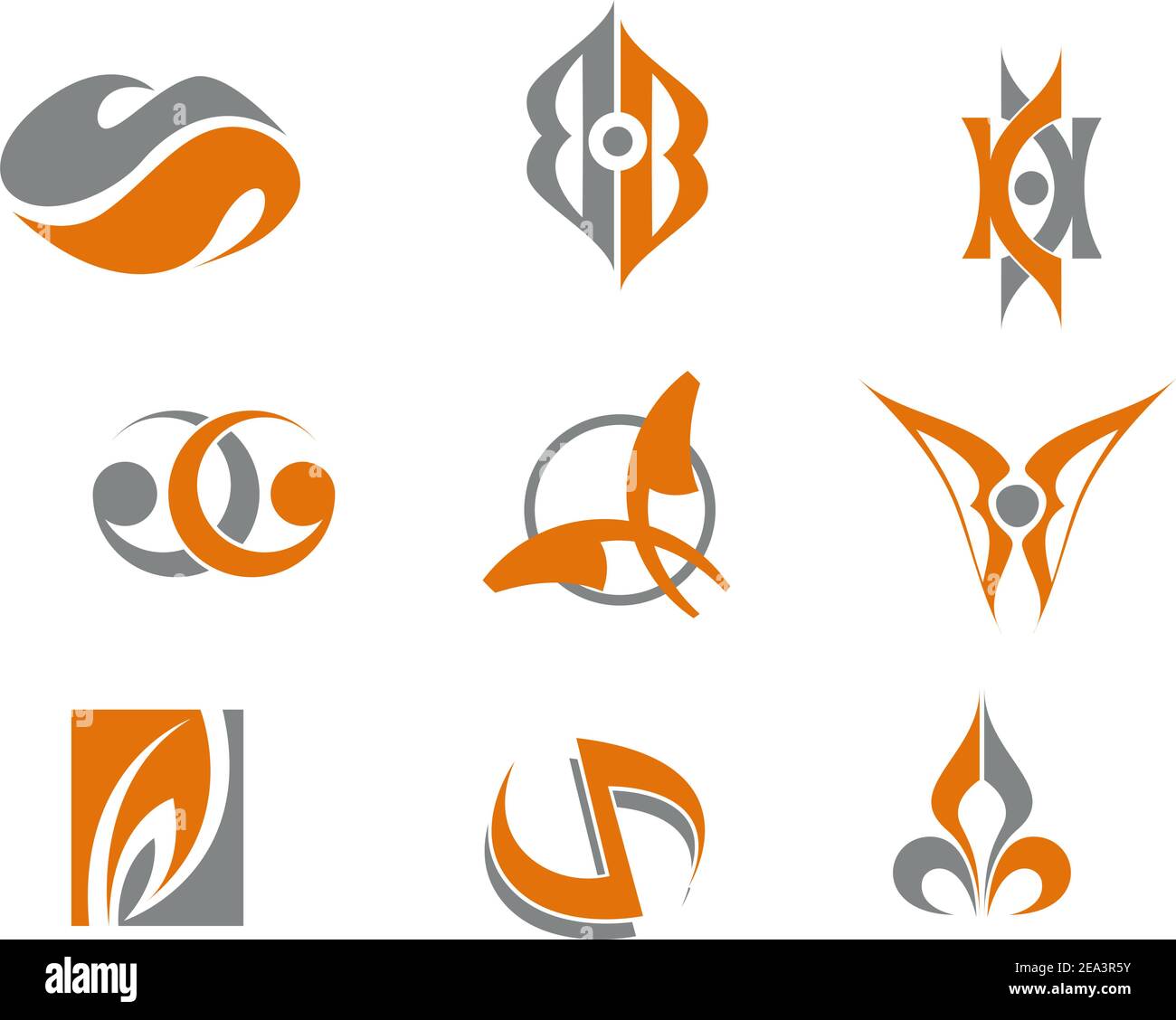 Set of abstract symbols for web design Stock Vector Image & Art - Alamy