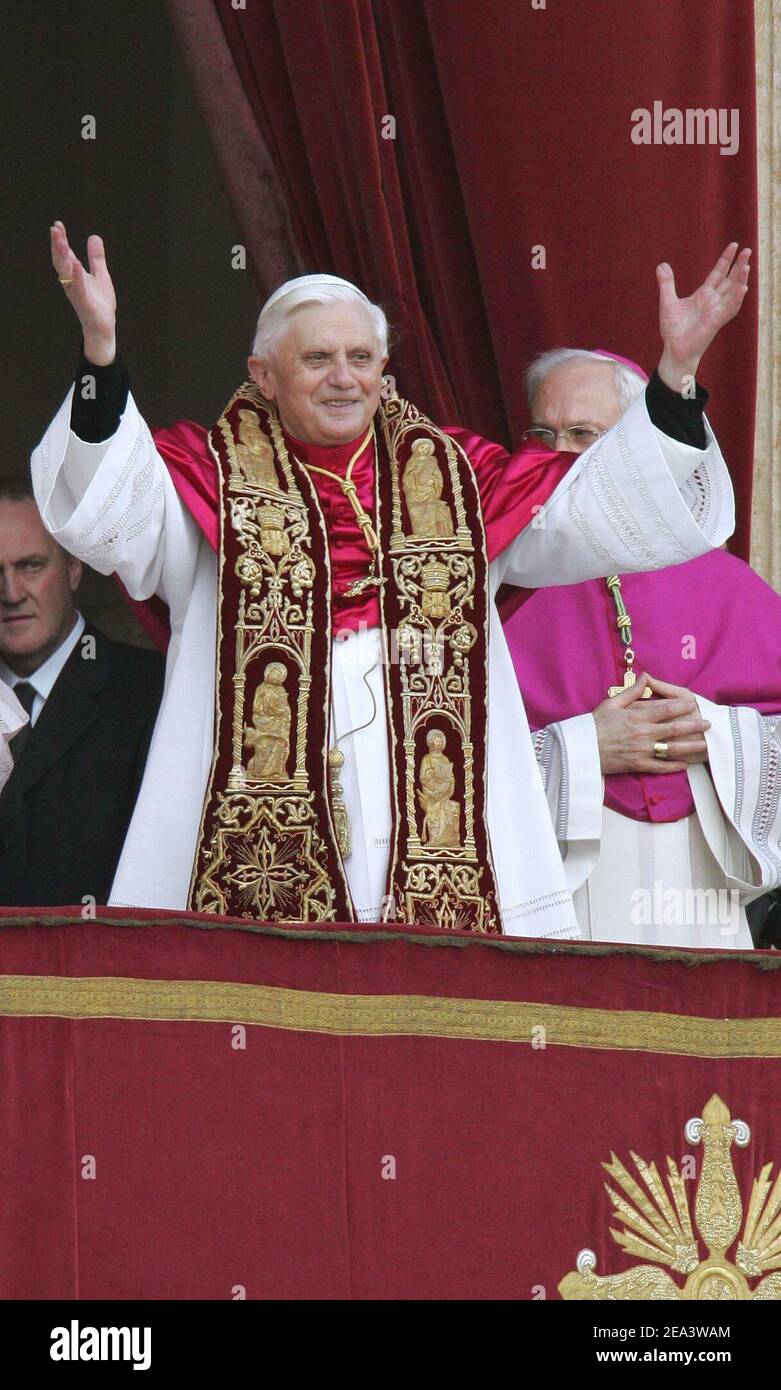 German prelate Joseph Ratzinger elected by cardinals as the new leader
