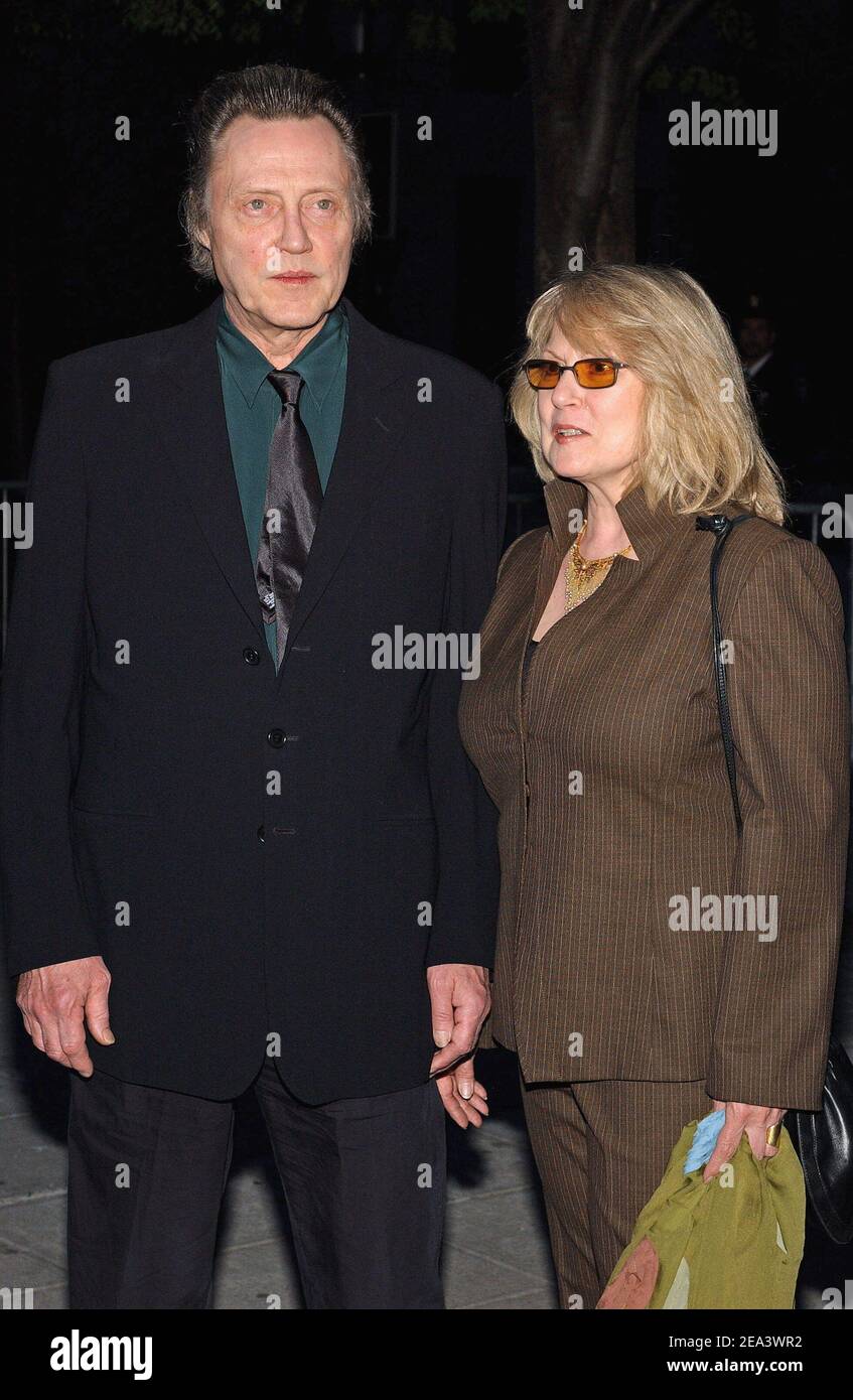Christopher Walken and his wife Georgianne arrive at the 2005 Tribeca Film Festival Vanity Fair Party held at the State Supreme Courthouse in New York, on Wednesday April 20, 2005. Photo by Nicolas Khayat/ABACA Stock Photo