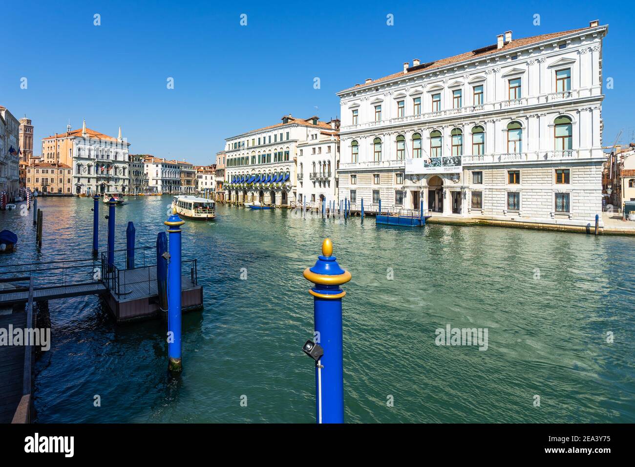 View of Palazzo located on the Grand Canal, a contemporary art museum and exhibition center, Venice, Italy Stock Photo