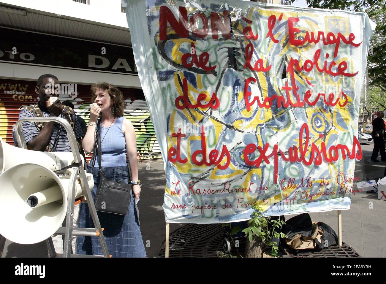 Leftists' May Day rally to defend the 'no' to the European Union ...