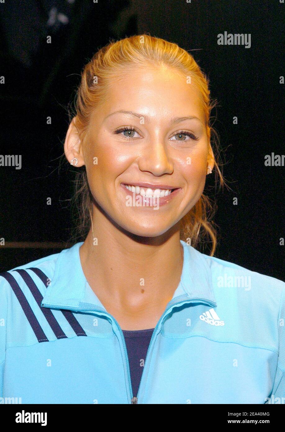 Tennis player Anna Kournikova attends the Opening of the largest 'Adidas  Sport Performance Store' in the World, at Downtown Manhattan in New York,  USA, on May 7, 2005. Photo by Slaven Vlasic/CAMELEON/ABACA